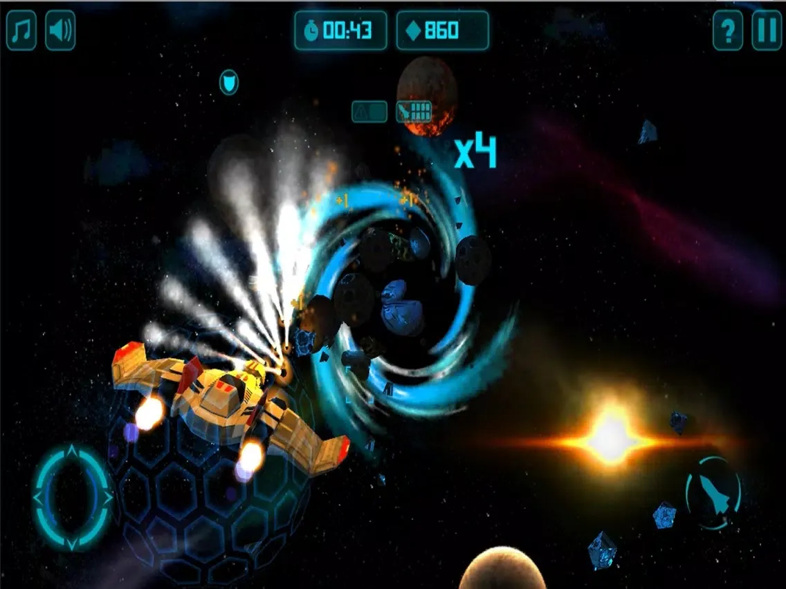 Ảnh chụp màn hình của 3D Star Sweeper Spacecraft 2016 iPad 