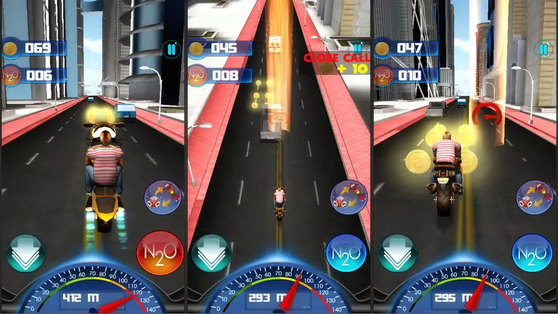 Traffic Moto Escape Rider 3D Free: City & Highway スクリーンショット