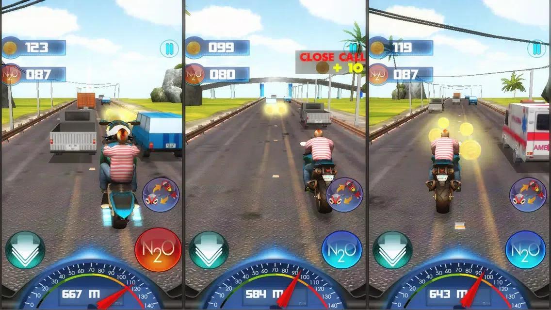 Traffic Moto Escape Rider 3D Free: City & Highway スクリーンショット