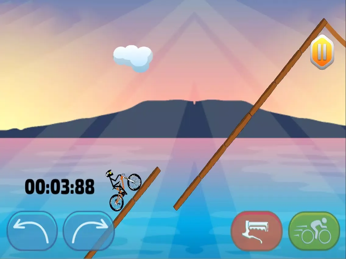 Stickman Bicycle Mountain Climbing iPad Screenshots