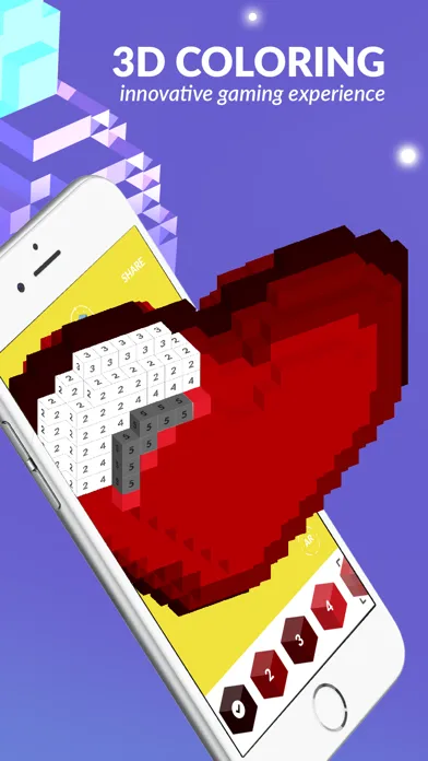 صور 3d Voxel Art: Color by Number
