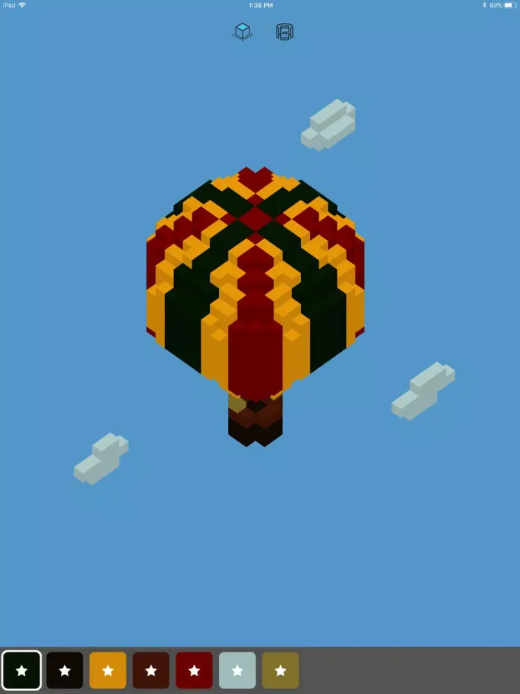 Tangkapan layar Flamingo - 3d Voxel Coloring iPad 