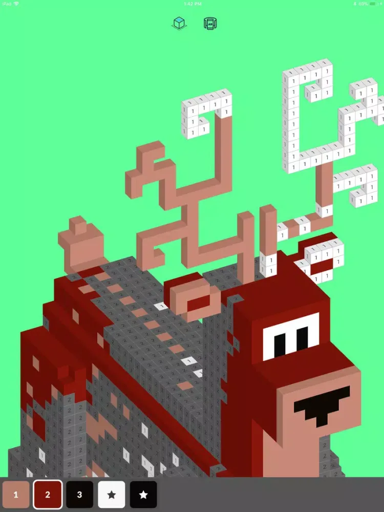Tangkapan layar Flamingo - 3d Voxel Coloring iPad 