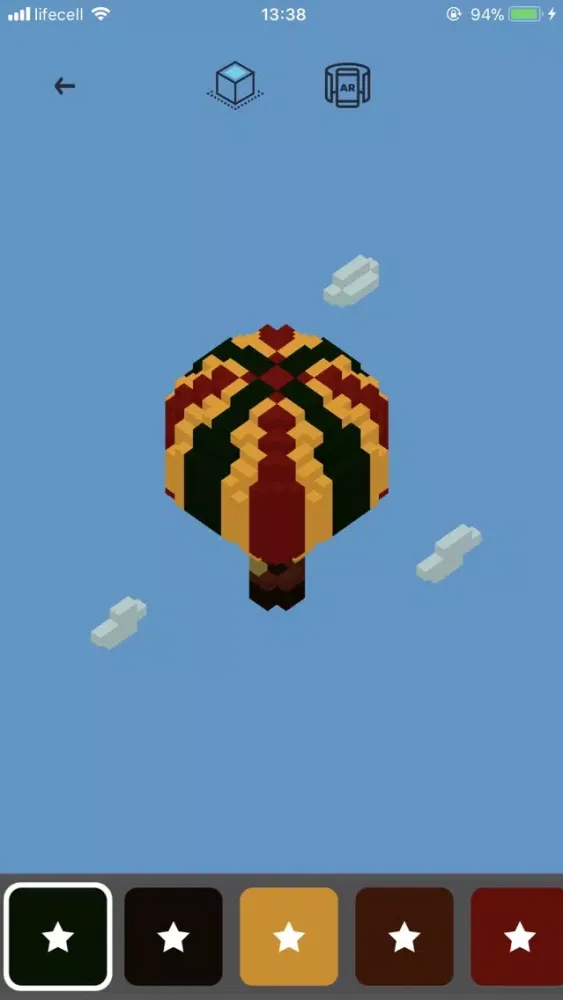 Tangkapan layar Flamingo - 3d Voxel Coloring