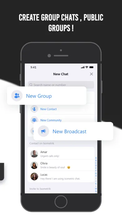 Tangkapan skrin Hola - Chat