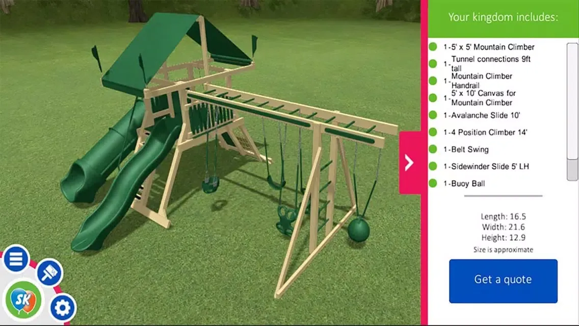 Swing Kingdom Design Center スクリーンショット