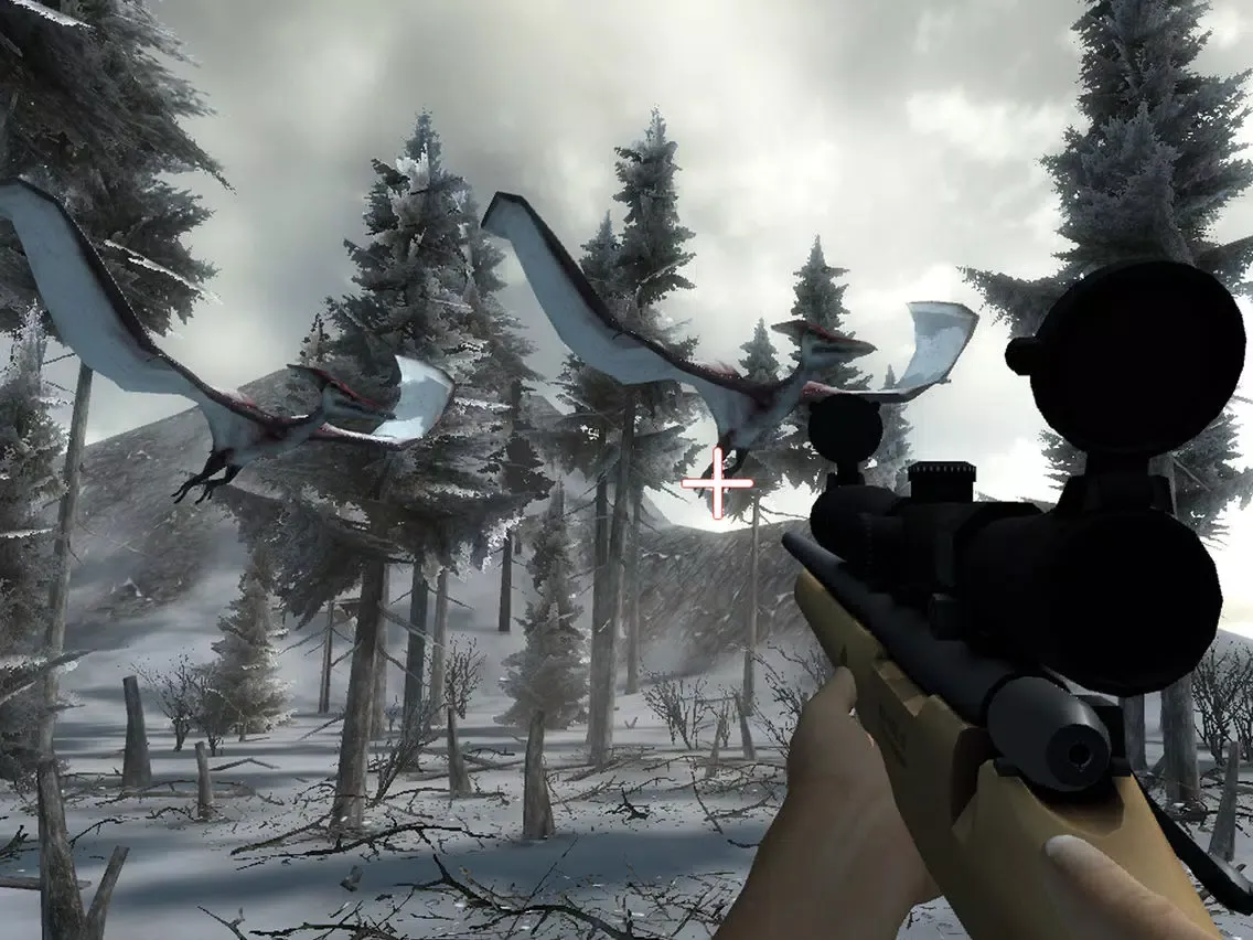 Dinosaur Sniper Hunt : Ice Age iPad  Screenshots