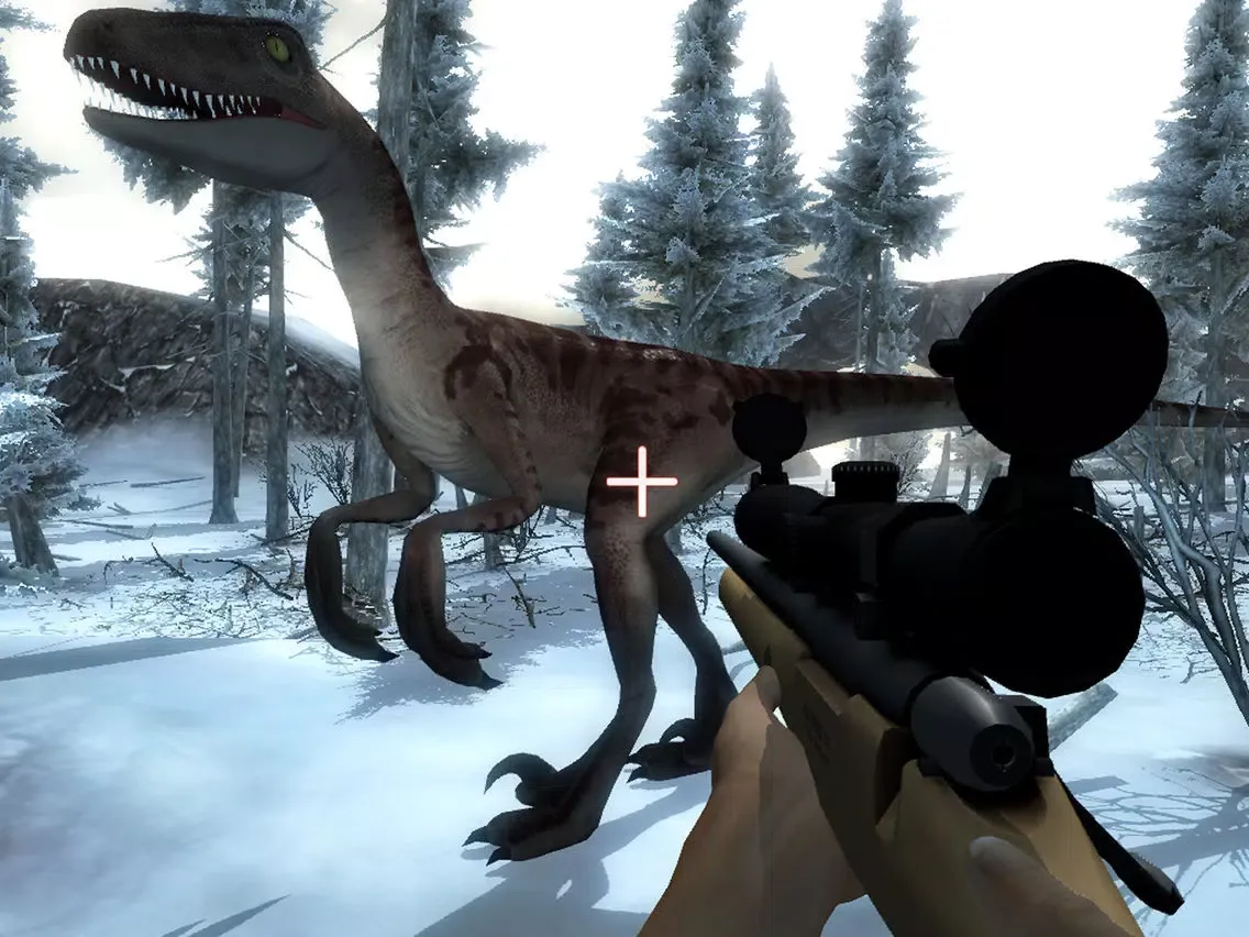 Dinosaur Sniper Hunt : Ice Age iPad  Screenshots
