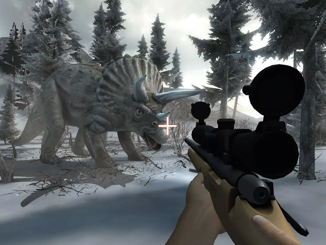 Dinosaur Sniper Hunt : Ice Age iPad  Screenshots