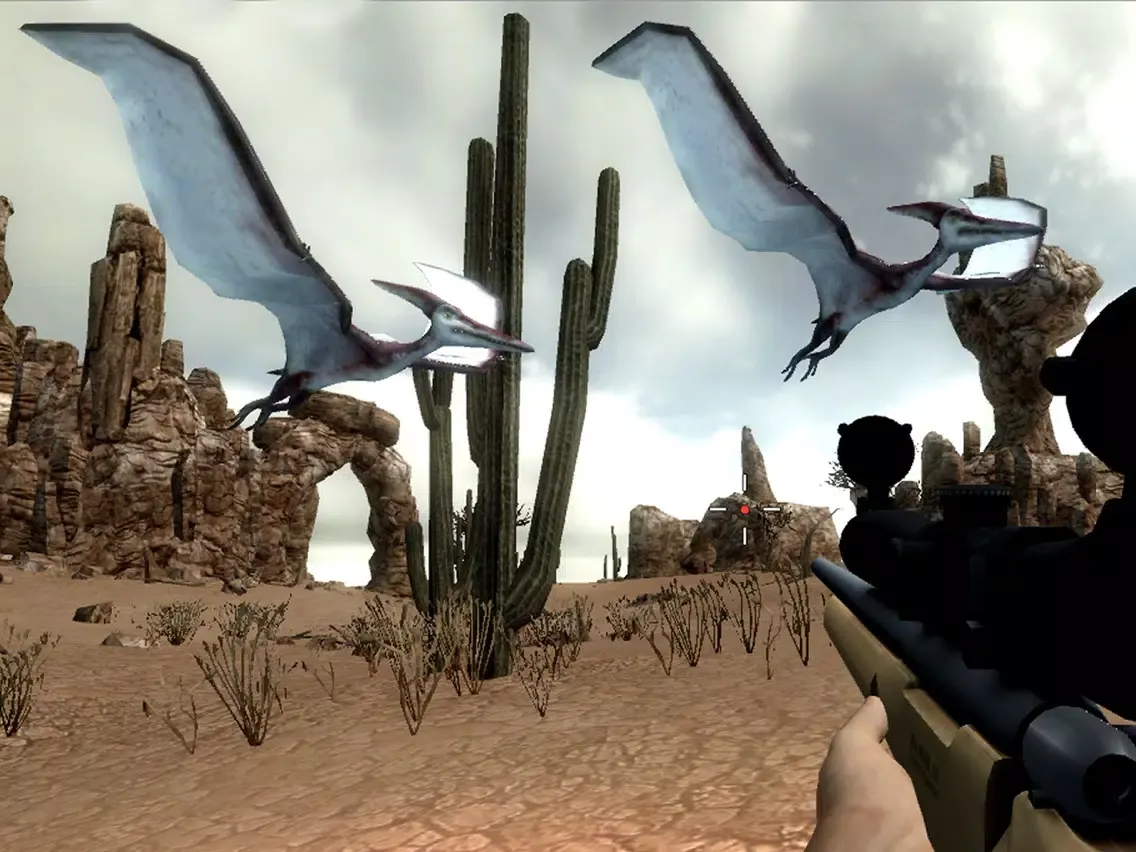 Jurassic Dinosaur : Desert Sniper Attack For Free iPad 应用截图