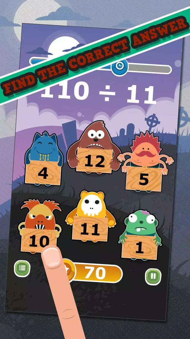 Screenshot di Monster Math - Dividing