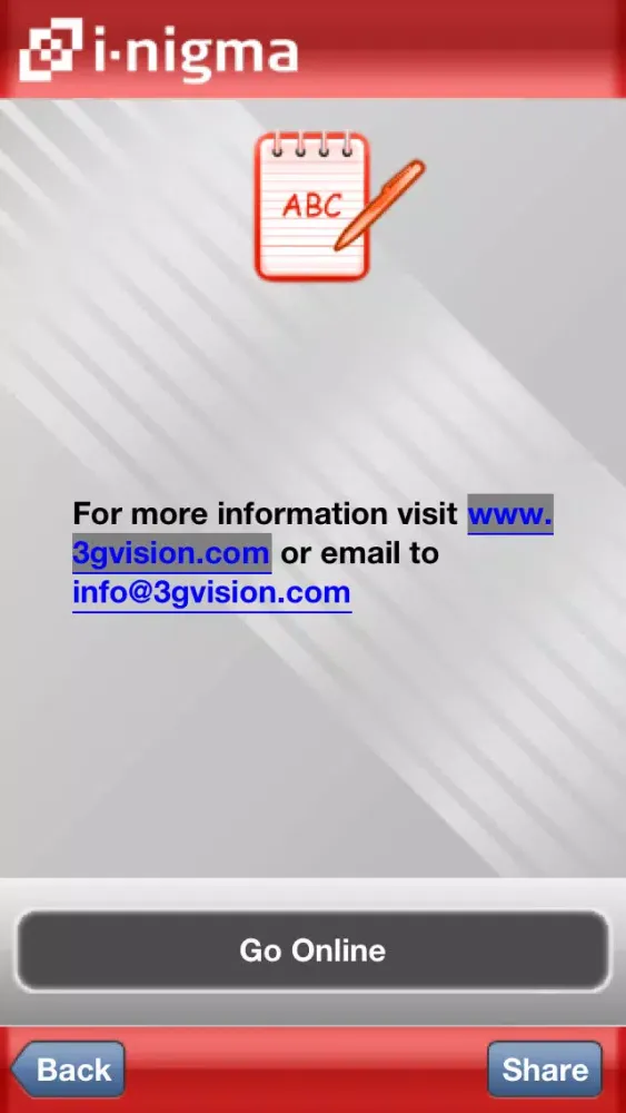 Capturas de pantalla de i-nigma QR Code, Data Matrix and 1D barcode reader