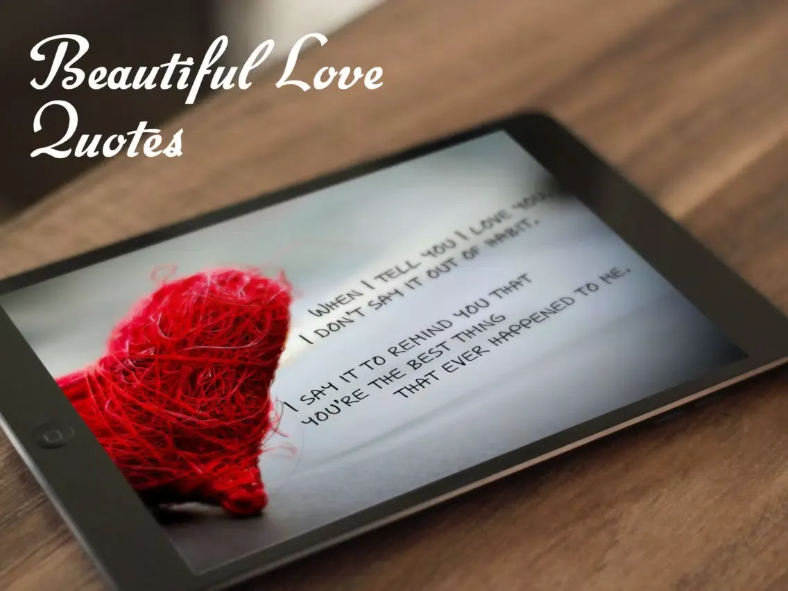 ภาพหน้าจอของ Quotes; iPad 