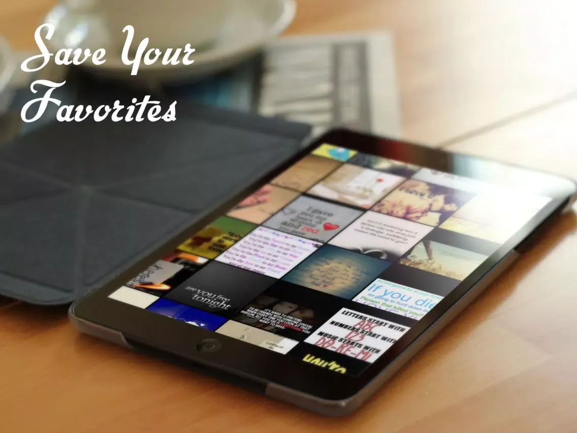 ภาพหน้าจอของ Quotes; iPad 