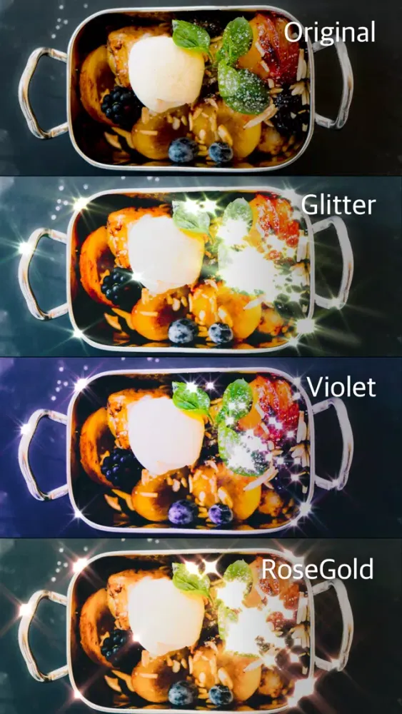 Zrzuty ekranu Luna Cam+ Glitter Video Photo