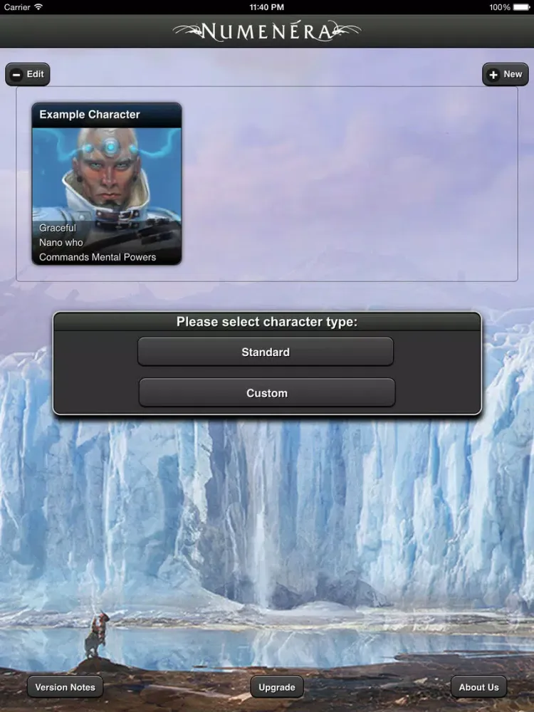 Numenera Character Creator iPad 應用截圖