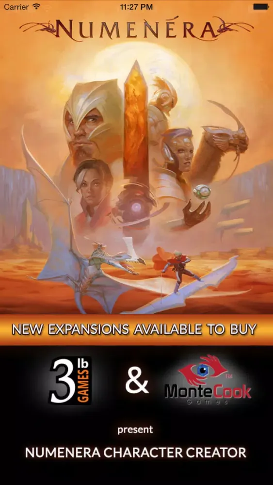Numenera Character Creator應用截圖
