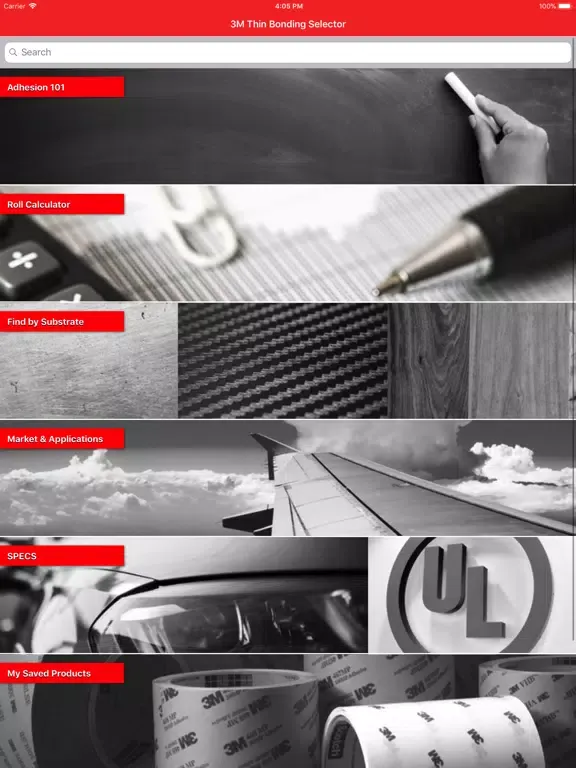3M Thin Bonding Selector iPad  Screenshots