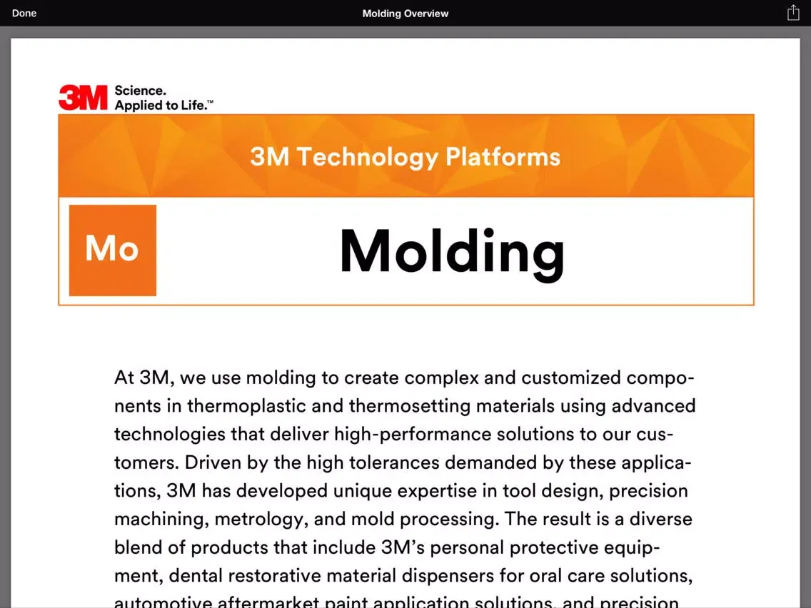3M™ Technology Platforms iPad  Screenshots