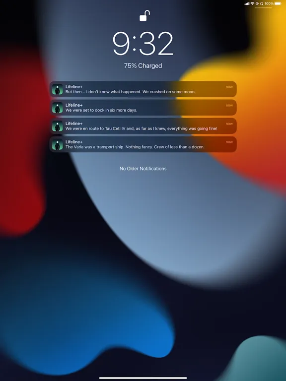 Captures d'écran de Lifeline+ iPad 