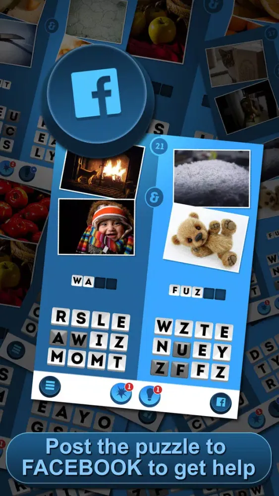 Tangkapan skrin This & That - A Word and Picture Puzzle Game