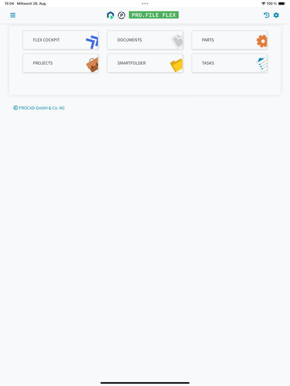 Zrzuty ekranu PRO.FILE FLEX 3D iPad 