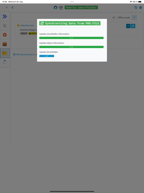 Zrzuty ekranu PRO.FILE FLEX 3D iPad 