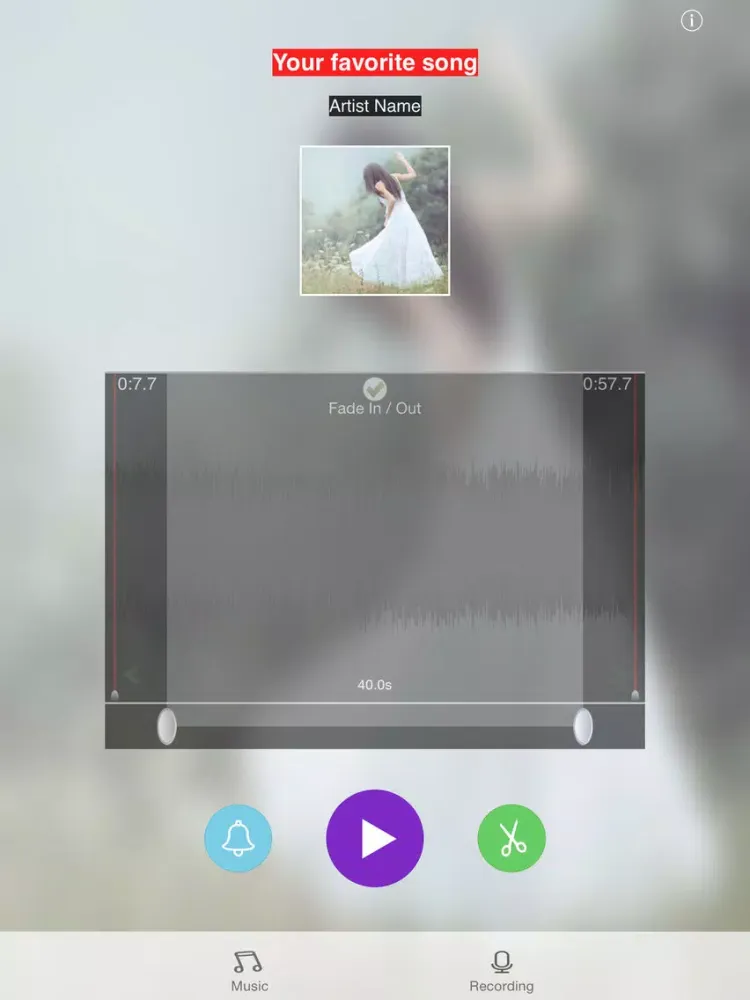 Capturas de tela do Ringtone DIY iPad 