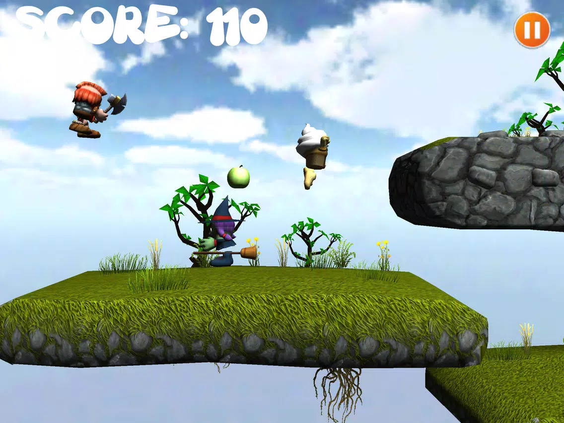 Capturas de tela do Axe Viking Run - Ninja Dragon Hunter iPad 