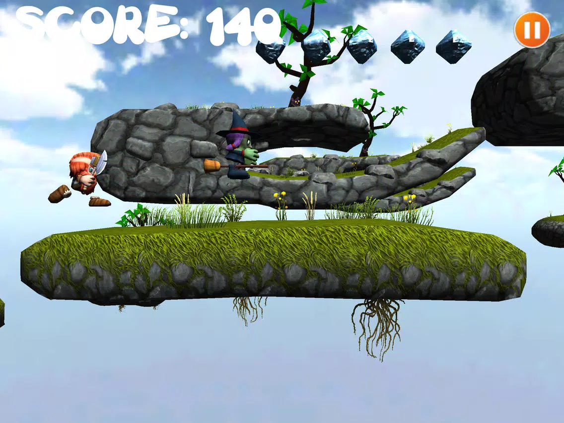 Capturas de tela do Axe Viking Run - Ninja Dragon Hunter iPad 