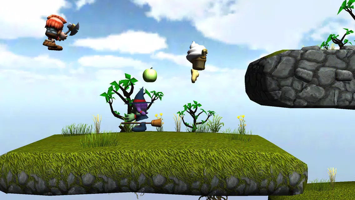 Capturas de tela do Axe Viking Run - Ninja Dragon Hunter