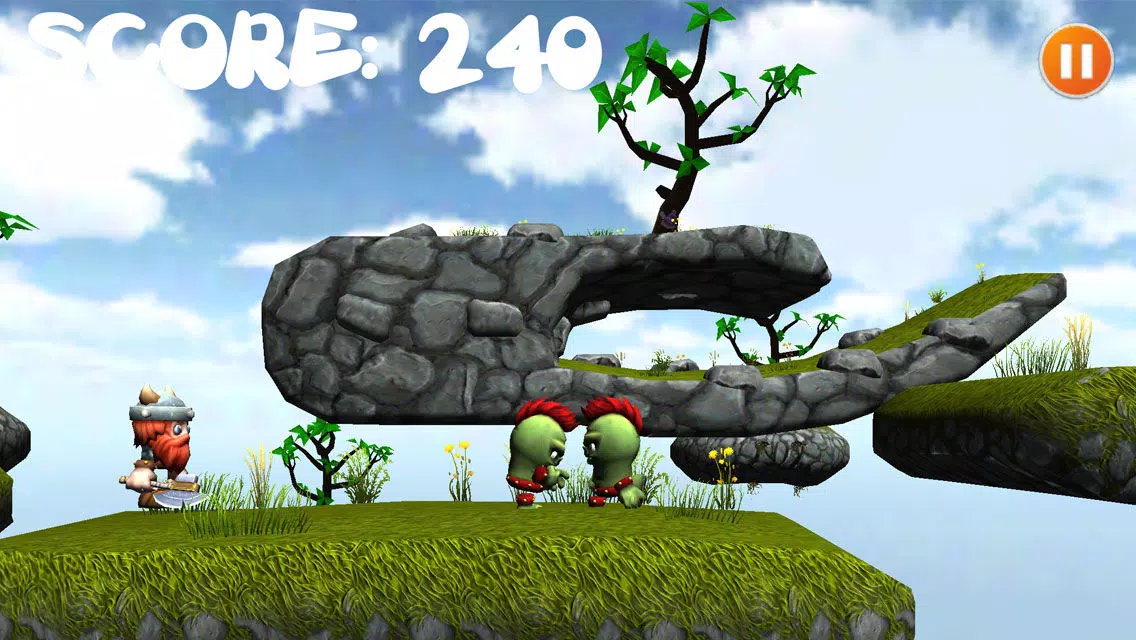 Capturas de tela do Axe Viking Run - Ninja Dragon Hunter