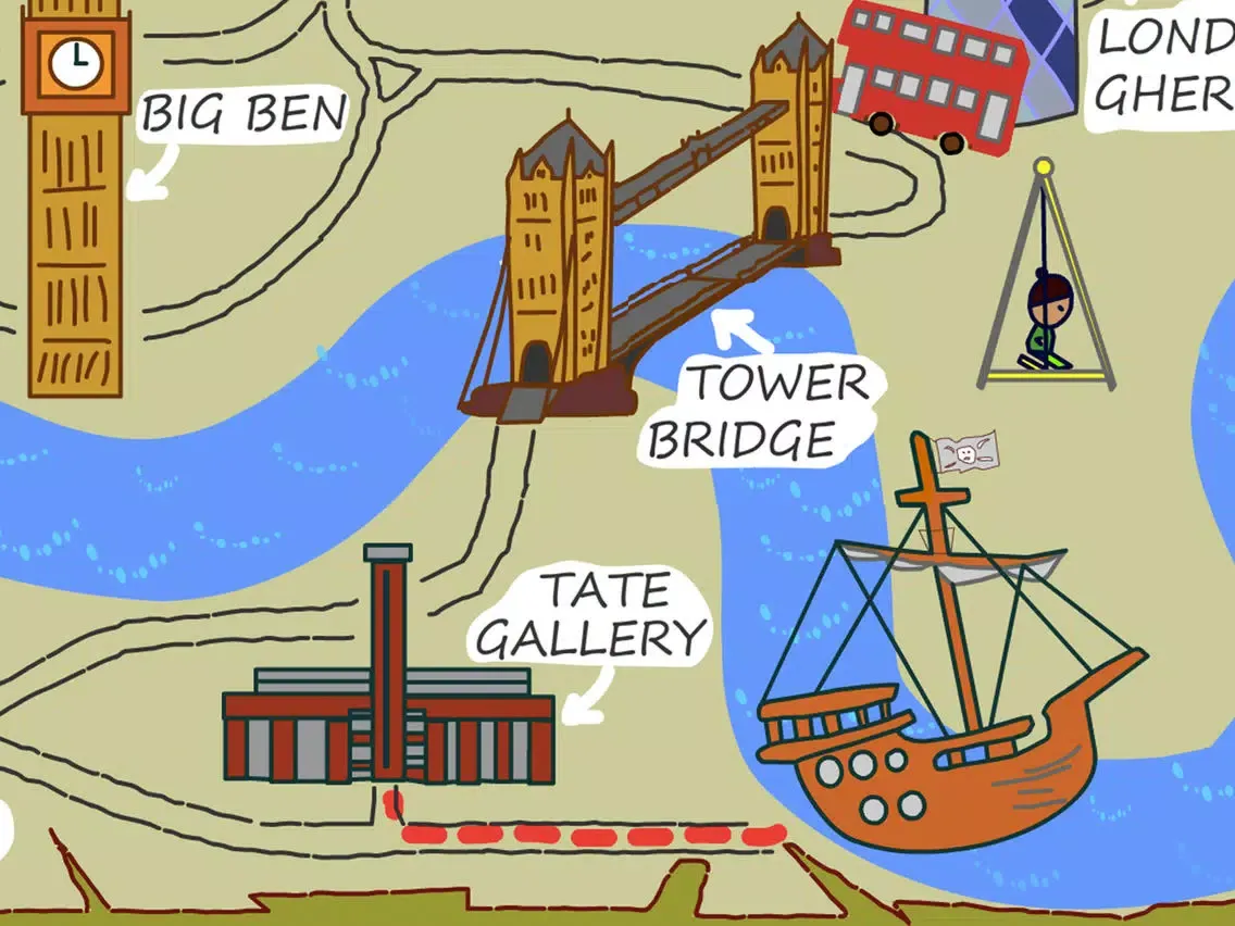 Treasure Hunt Map London iPad  Ekran Görüntüleri