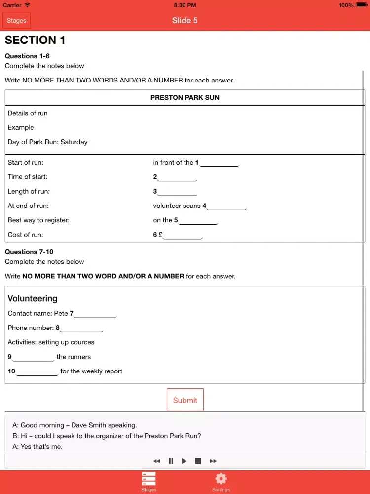 Ảnh chụp màn hình của IELTS High Score Tips iPad 