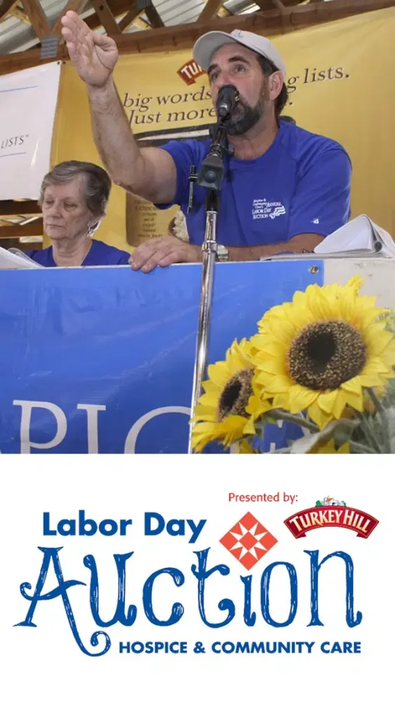 Tangkapan skrin Labor Day Auction by Hospice & Community Care