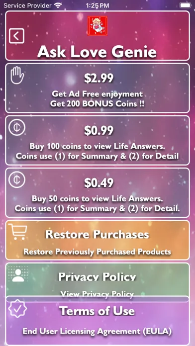 Ask Love Genie Screenshots