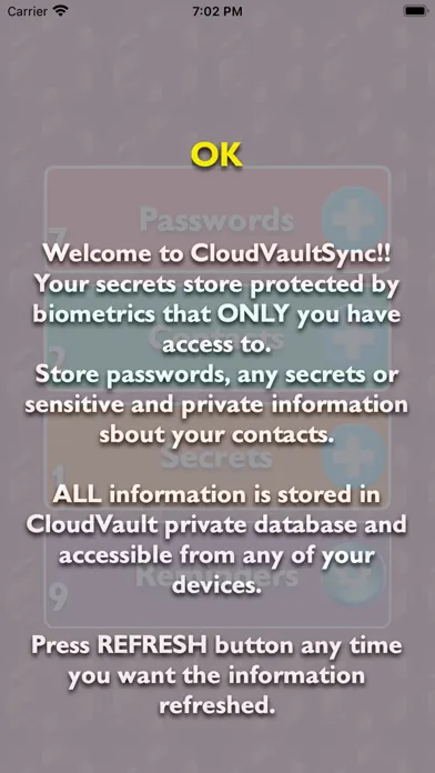 Captures d'écran de Cloud Vault Sync