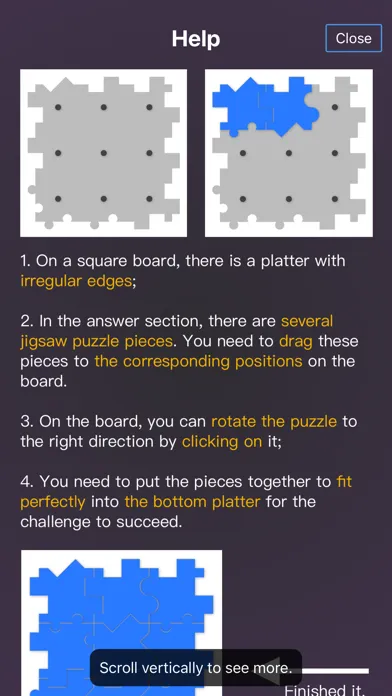 Tangkapan skrin Blank Jigsaw Puzzle