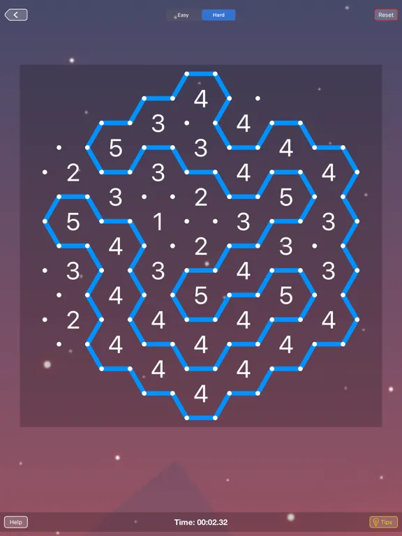 Capturas de tela do Hexa Slitherlink iPad 