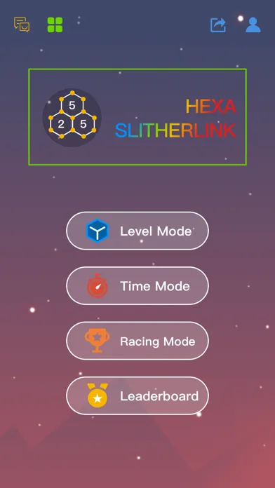 Capturas de tela do Hexa Slitherlink