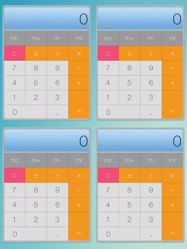 Calculator - A Multitasking & Widget Calculator iPad 应用截图