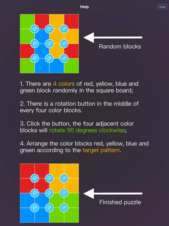 Rotate Puzzles iPad 应用截图