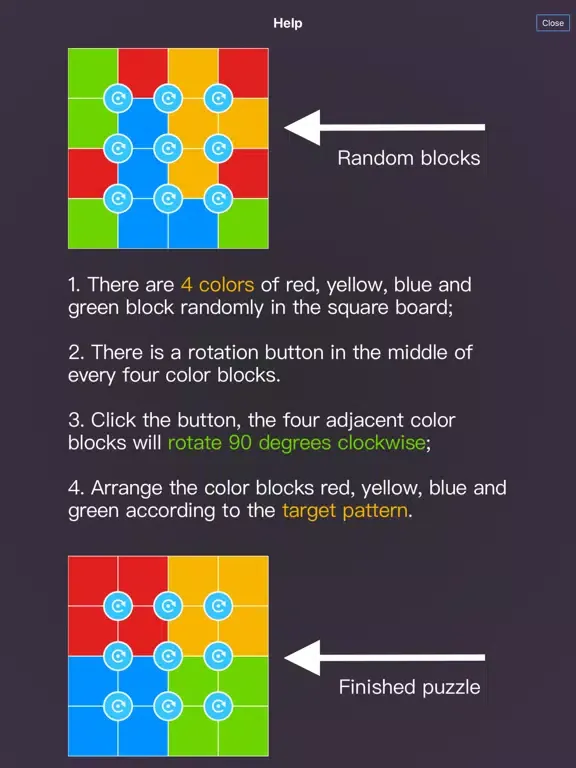 Rotate Puzzles iPad  Ekran Görüntüleri