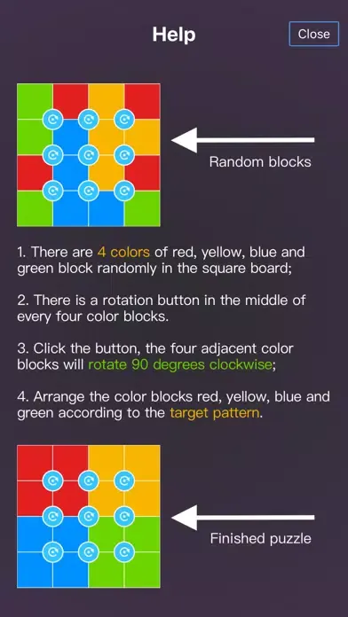 Rotate Puzzles Ekran Görüntüleri