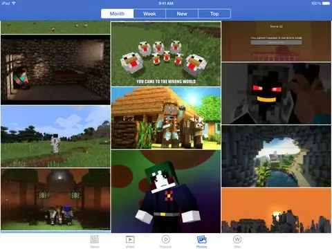 Tangkapan layar News for Minecraft HD Free - Cool Wallpapers and Video Guides (UNOFFICIAL) iPad 