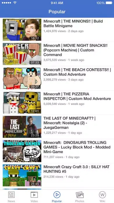 Tangkapan layar News for Minecraft HD Free - Cool Wallpapers and Video Guides (UNOFFICIAL)