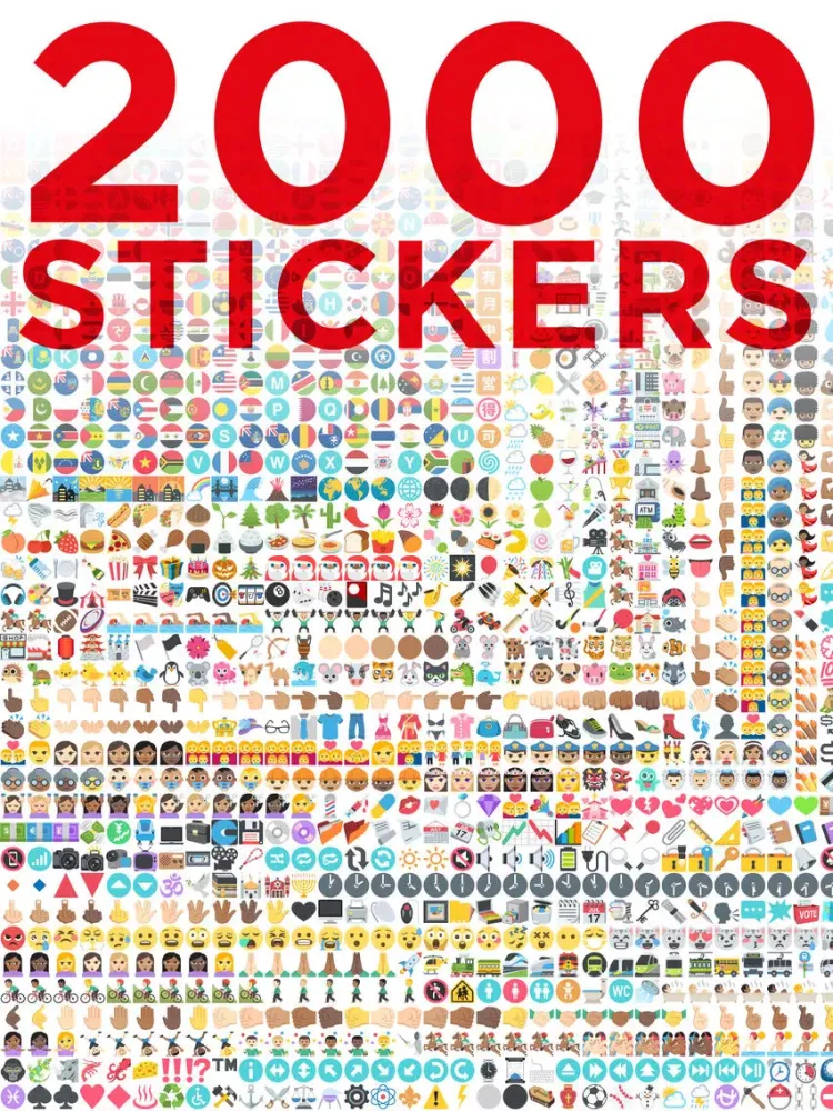 Captures d'écran de 2000 Stickers iPad 