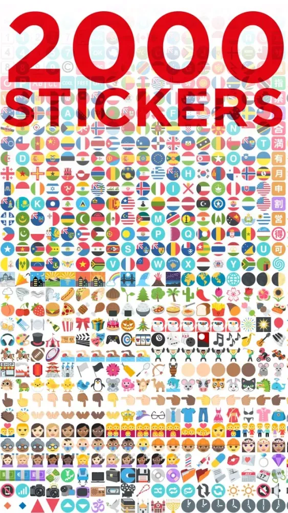 Captures d'écran de 2000 Stickers