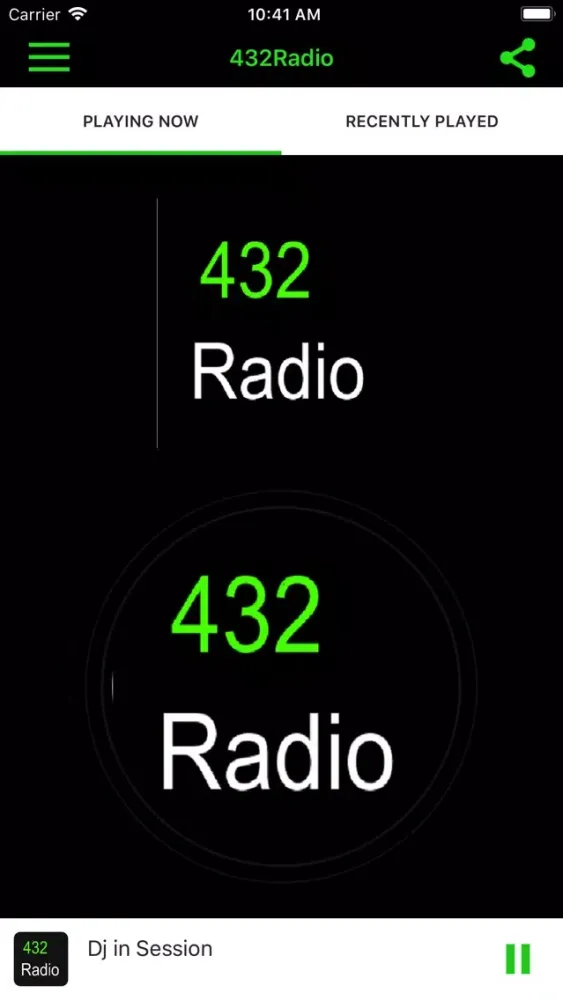 432 Radio Screenshots