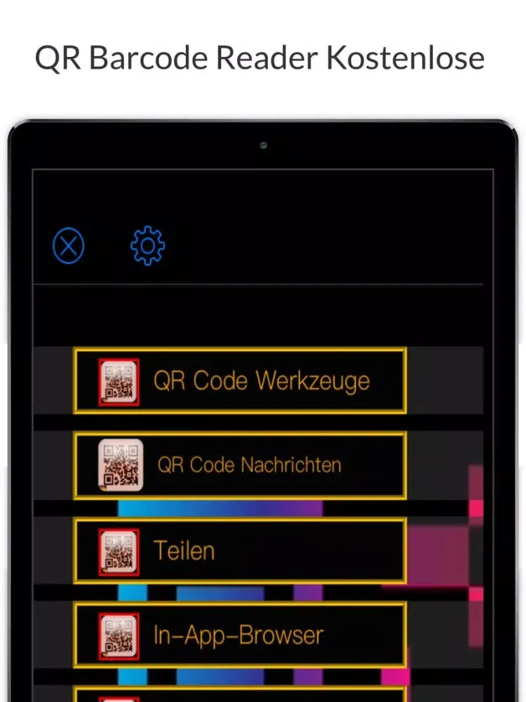 QR Barcode Reader Kostenlose iPad  スクリーンショット